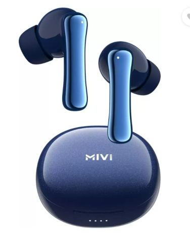 Mivi DuoPods K7 Metallic Finish,AI ENC,50H Playtime,Low Latency Gaming,Rich Bass,5.3 Bluetooth Headset